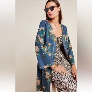 Floral Blue Women's Jacket